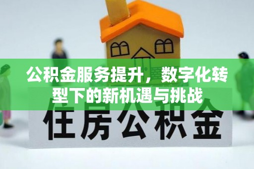 市北公积金服务提升，数字化转型下的新机遇与挑战